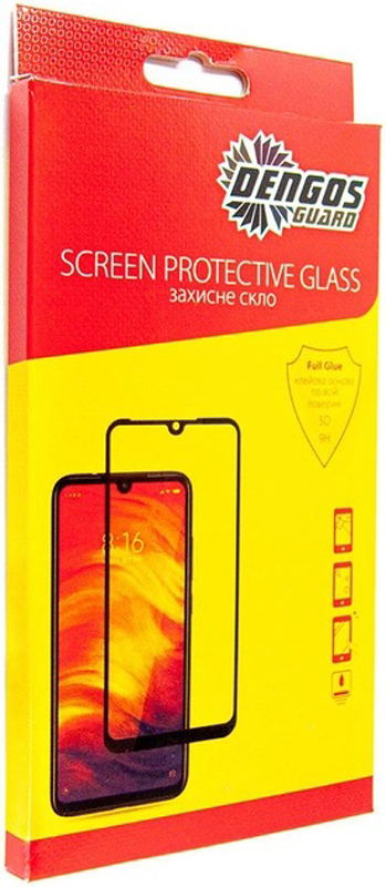 Защитное стекло DENGOS Full Glue для Xiaomi Redmi 12C Black (TGFG-273) в Киеве