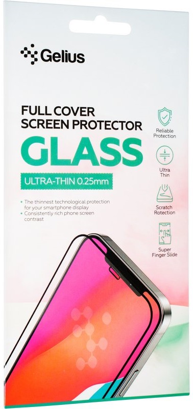 Защитное стекло GELIUS Full Cover Ultra-Thin для Apple iPhone 8 Black (93355) в Киеве
