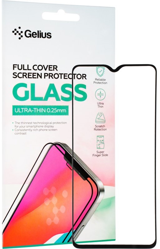 Защитное стекло GELIUS Full Cover Ultra-Thin для Xiaomi Redmi Note 8 Pro Black (88720) в Киеве