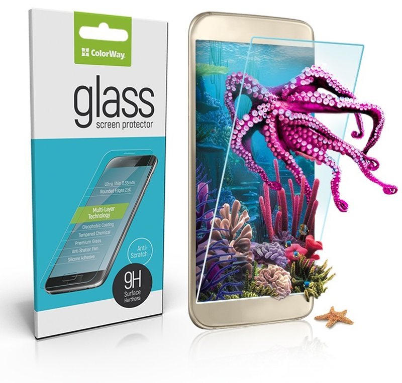 Защитное стекло COLORWAY Full Glue для Xiaomi Redmi 9 Black в Киеве
