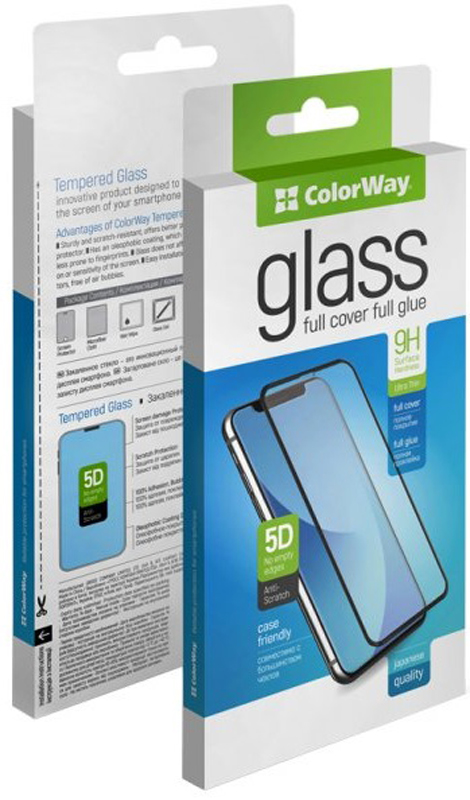 Захисне скло COLORWAY Full Cover для Samsung Galaxy A03s Black (CW-GSFGSGA035-BK) в Києві