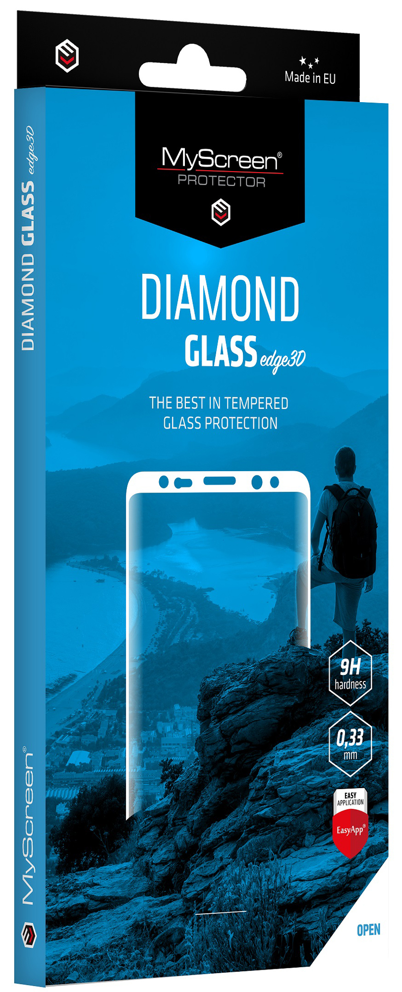Защитное стекло MYSCREEN для Samsung Galaxy A10/M10 Black (5901924966968) в Киеве