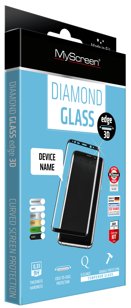 Захисне скло MYSCREEN Diamond Glass Edge 3D для Apple iPhone 7/8 Black в Києві