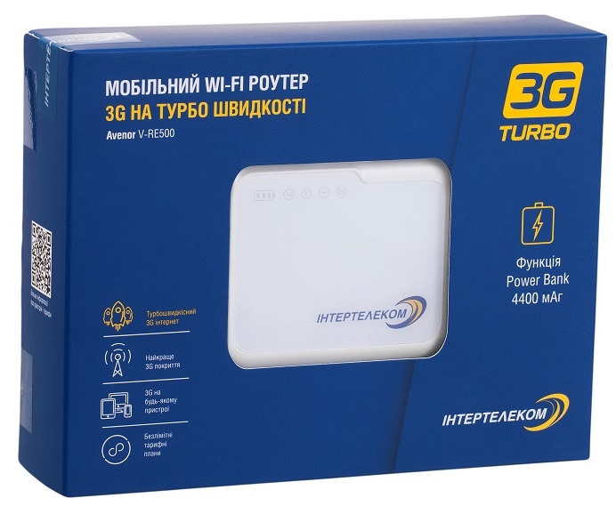 Мобильный 3G Wi-Fi Роутер Intertelecom Avenor V-RE500 в Киеве