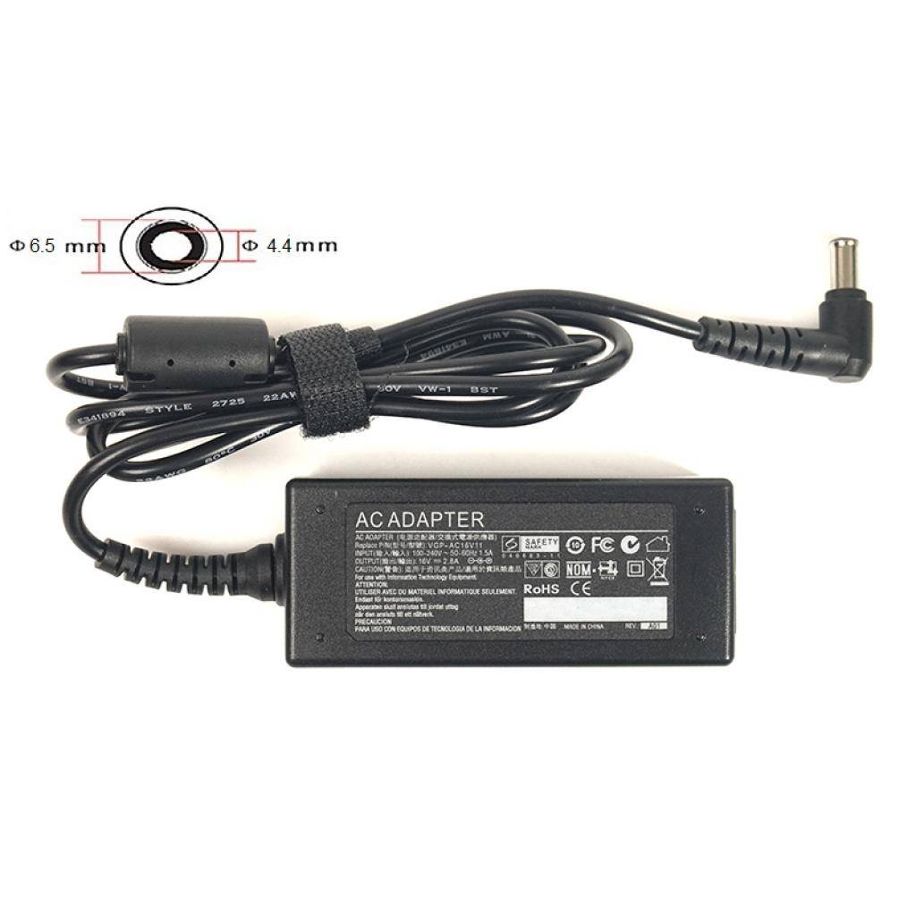 

Блок питания для ноутбука PowerPlant SAMSUNG 220V, 16V 45W 2.8A (SA45D6544)