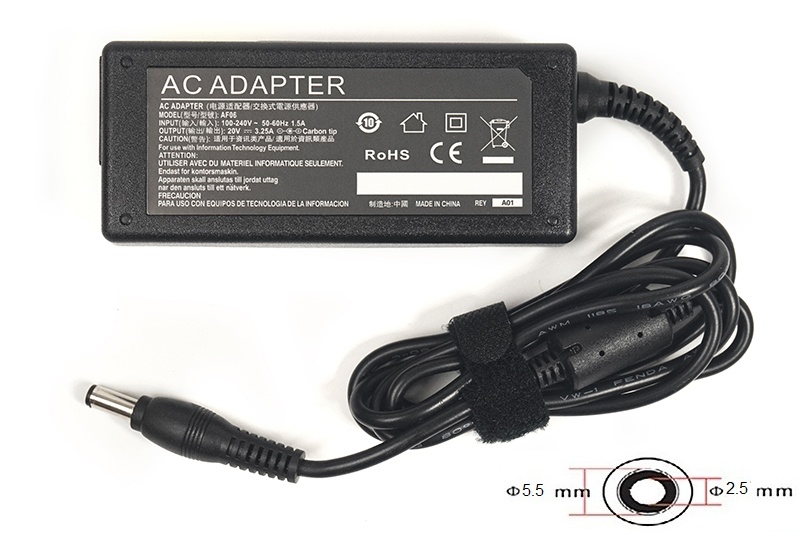 

Блок питания для ноутбука PowerPlant IBM/LENOVO 220V, 20V 65W 3.25A (IB65H5525)