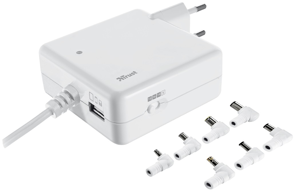 УЦІНКА! Універсальний блок живлення TRUST 70W Plug-in Laptop Tablet & Phone Charger (18821) (2009864699953) в Києві