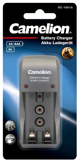 Зарядний пристрій CAMELION BC-1001A (2AA/2AAA/9V) · 3