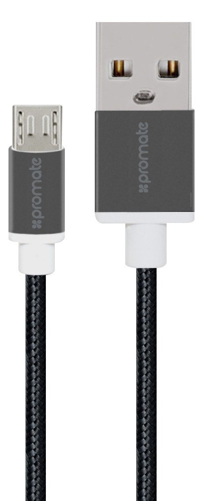 

Кабель Promate LinkMate USB - micro USB/2м/К/Black