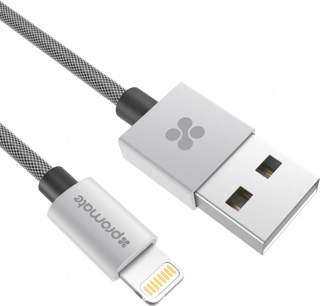 

Кабель Promate LinkMate USB-Lightning White