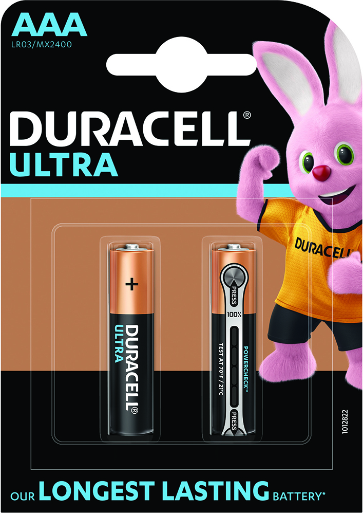 Набір батарейок DURACELL ААА (LR03/MX2400) KPD Ultra 2 шт (6443616) в Києві