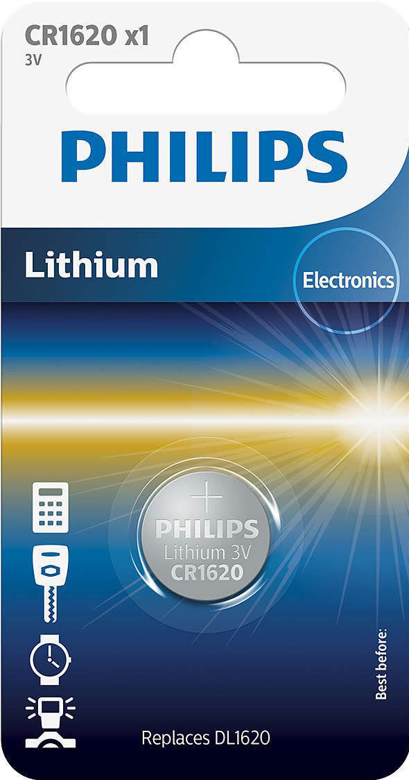 Батарейка PHILIPS CR1620 Li 1шт (CR1620/00B) в Киеве