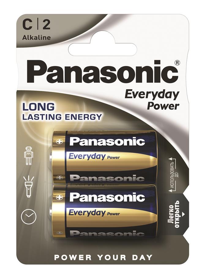 ᐉ Батарейка PANASONIC EVERYDAY POWER C(LR14) (LR14REE/2BR) — купити в ...