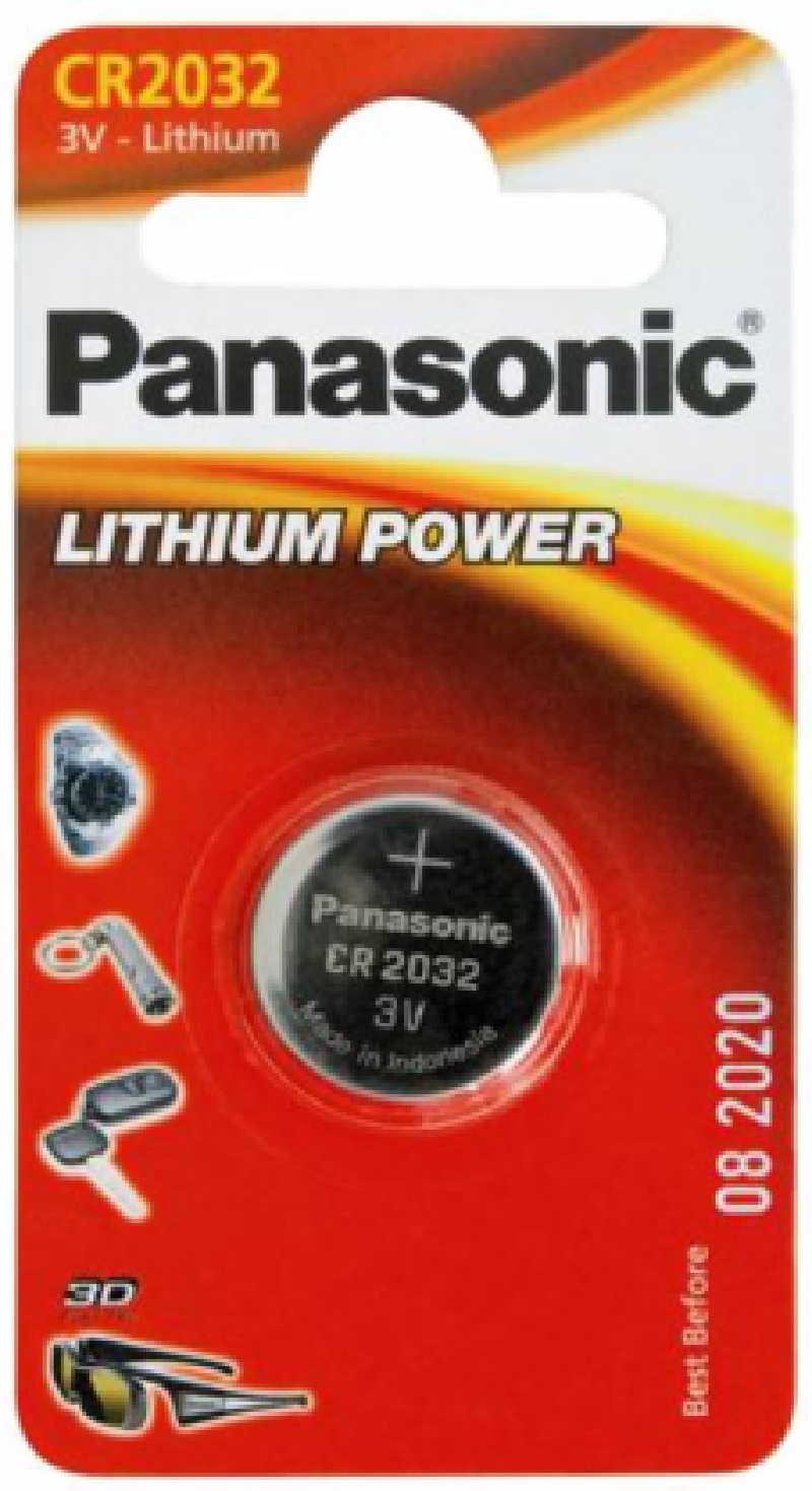 Батарейка PANASONIC CR2032 F Lithium 1шт (CR-2032EL/1B) в Києві