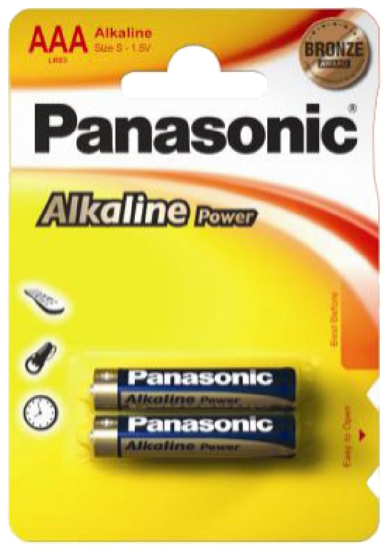 Батарейки PANASONIC AAA Alkaline Power 2шт (LR03REB/2BP) в Києві