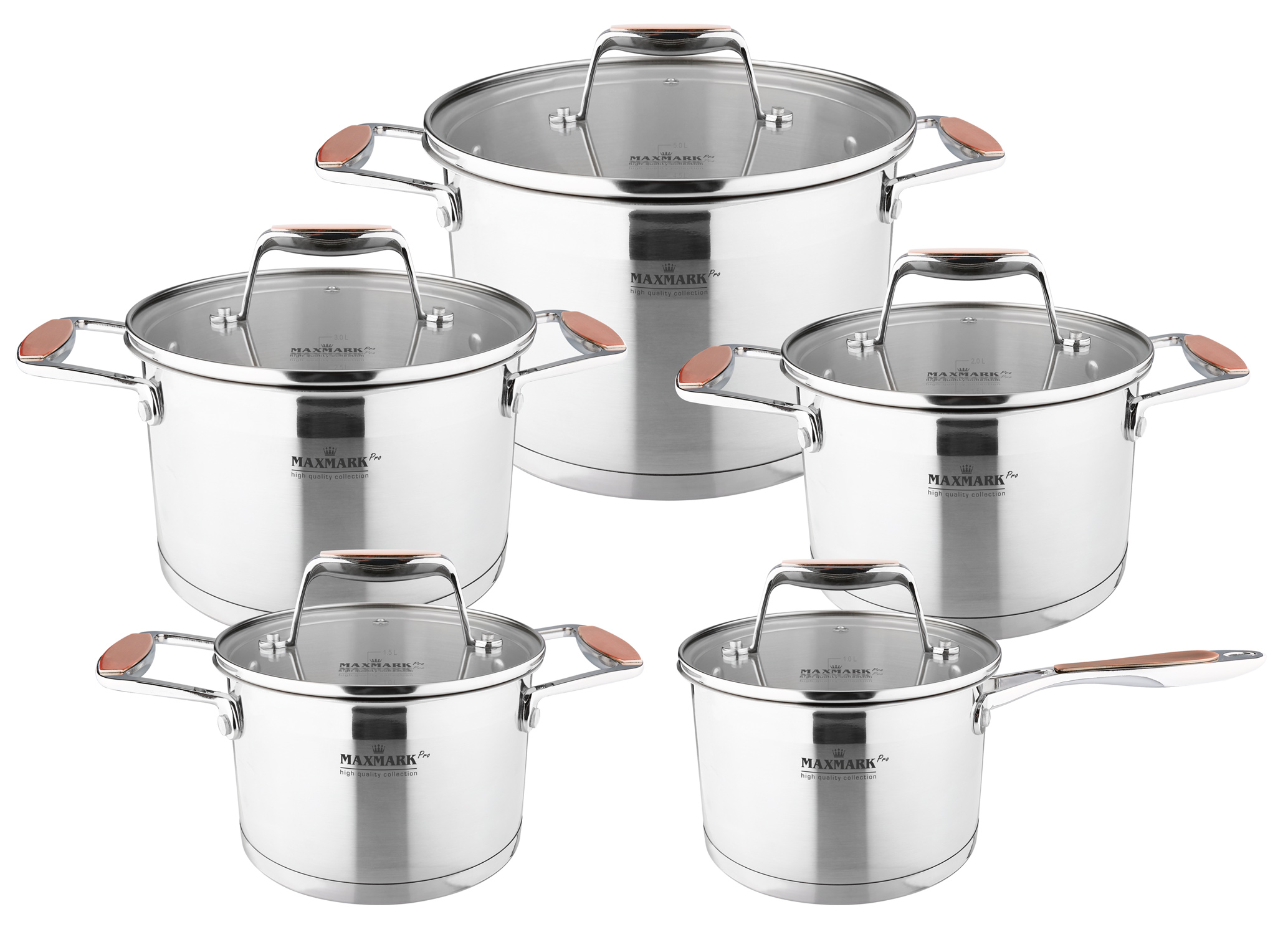 Набор посуды MAXMARK Cooper MK-LX3210 10 пр в Киеве