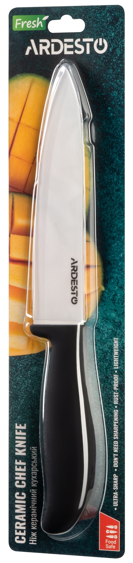 Ніж кухонний ARDESTO Fresh 27.5 см (AR2127CB) Black · 2