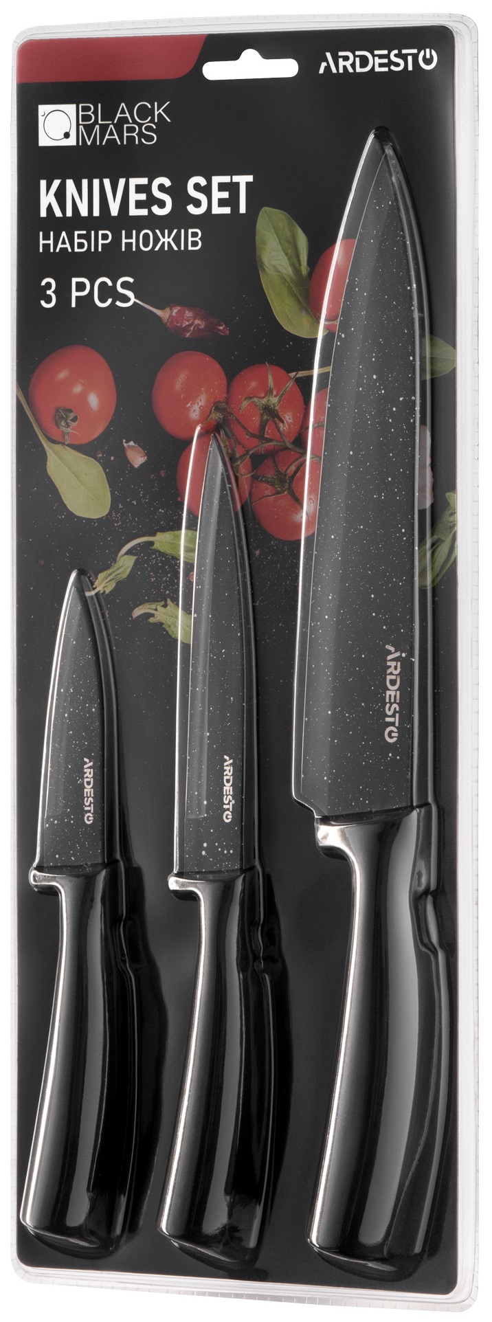 Набір ножів ARDESTO Black Mars 3 пр (AR2103BB) · 5