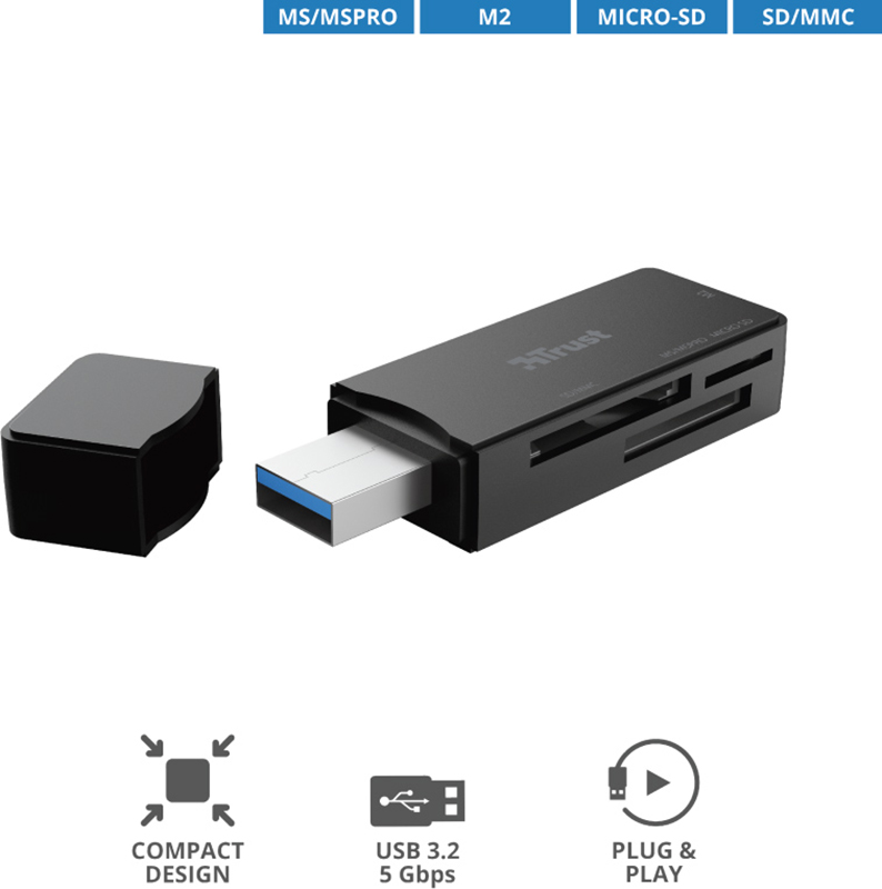 Картридер TRUST Nanga USB 3.1 (21935) · 6