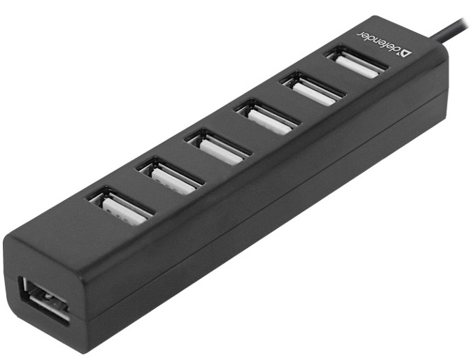 USB-Хаб DEFENDER Quadro Swift 7-port USB2.0 (83203) в Киеве