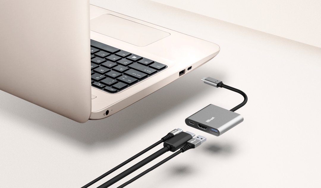 USB-хаб TRUST Dalyx 3-in-1 Multiport USB-C Aluminium (23772) · 6