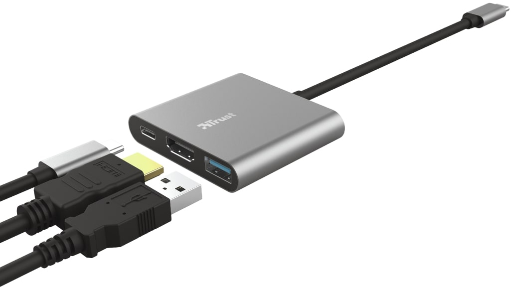 USB-хаб TRUST Dalyx 3-in-1 Multiport USB-C Aluminium (23772) · 5