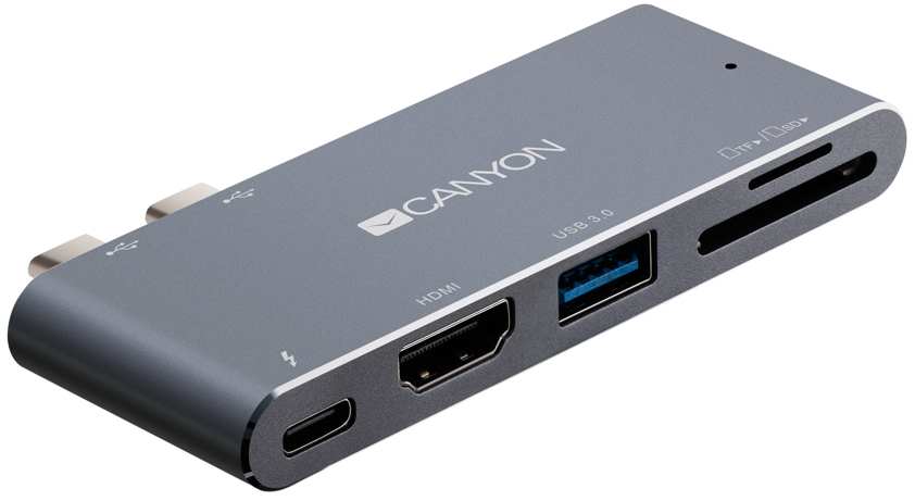 USB-xaб 5в1 CANYON DS-5 USB-C (CNS-TDS05DG) в Києві