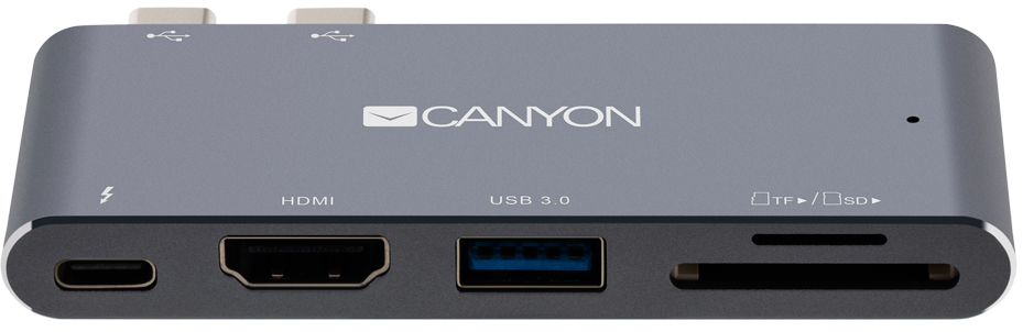 USB-xaб 5в1 CANYON DS-5 USB-C (CNS-TDS05DG) · 2