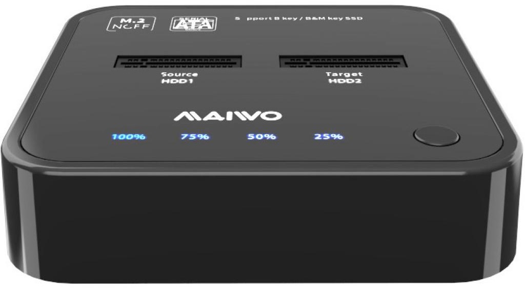 Док-станція MAIWO 2xSATA M.2 SSD Key B/B+M USB 3.1 Gen1 Type-C (K3016SG1) в Києві