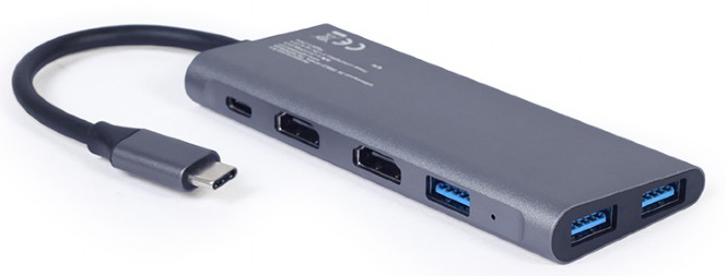 USB-хаб CABLEXPERT USB-C 3-в-1 (A-CM-COMBO3-01) · 2