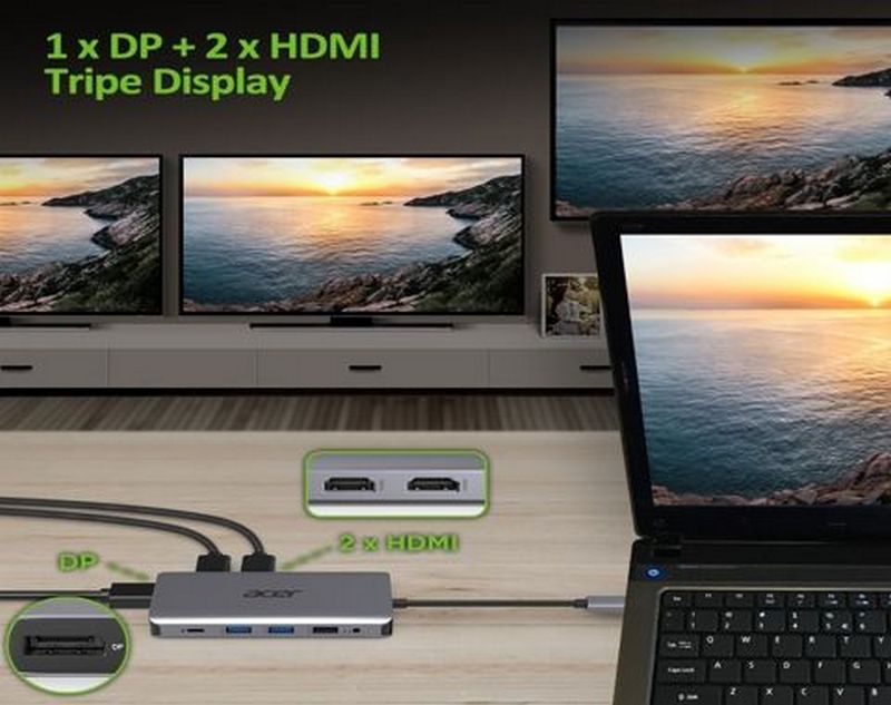 Док-станція ACER 12in1 Type-C (HP.DSCAB.009) · 4