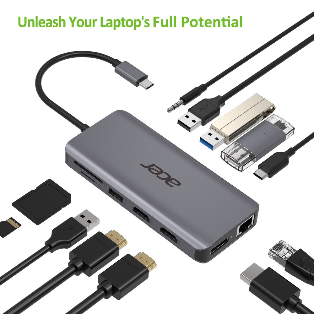Док-станція ACER 12in1 Type-C (HP.DSCAB.009) · 2