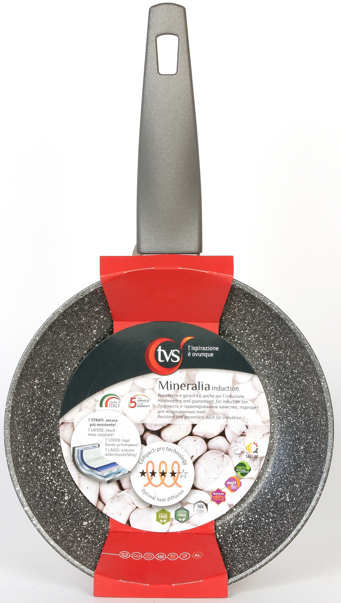 Сковорода TVS Mineralia Induction 20 см (BS279202910201) · 2
