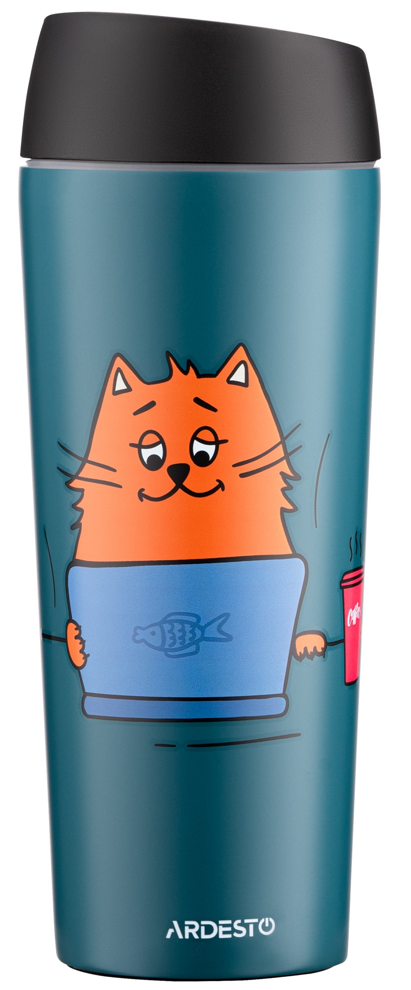 Термокружка ARDESTO Coffee Time Red Cat 0.45 л Blue (AR2645CG) в Киеве