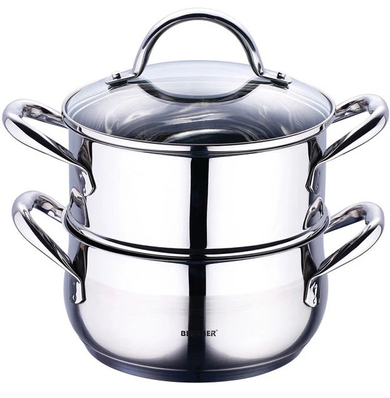 Каструля-пароварка BERGNER Gourmet 2.2 л 18 см (BG-6521) в Києві