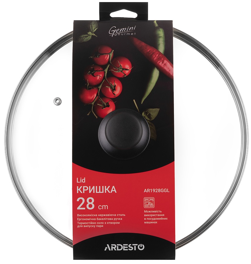 Кришка ARDESTO Gemini Gourmet 28 см (AR1928GGL) · 2
