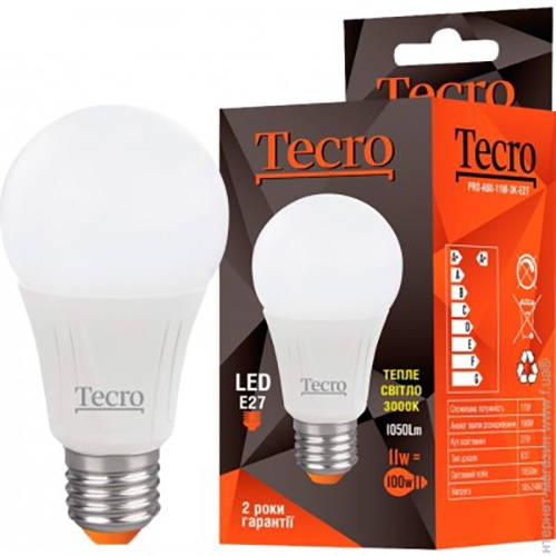 

Лампа Tecro PRO-A60-11W-3K-E27
