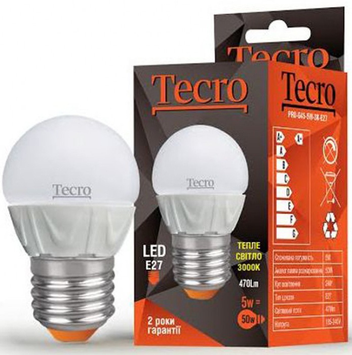 

Лампа Tecro PRO-G45-5W-3K-E27