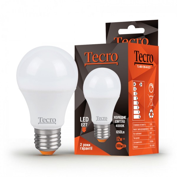 

Лампа Tecro TL-A65-15W-4K-E27