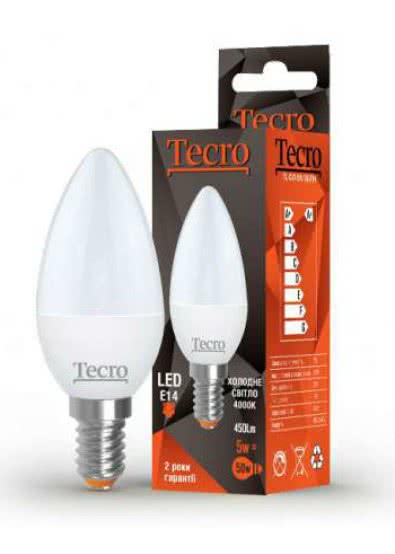 

Лампа Tecro TL-C37-6W-4K-E14