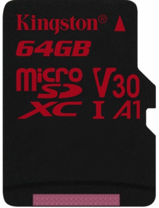 

Карта памяти Kingston 64GB microSDXC C10 UHS-I U3 (SDCR/64GBSP)