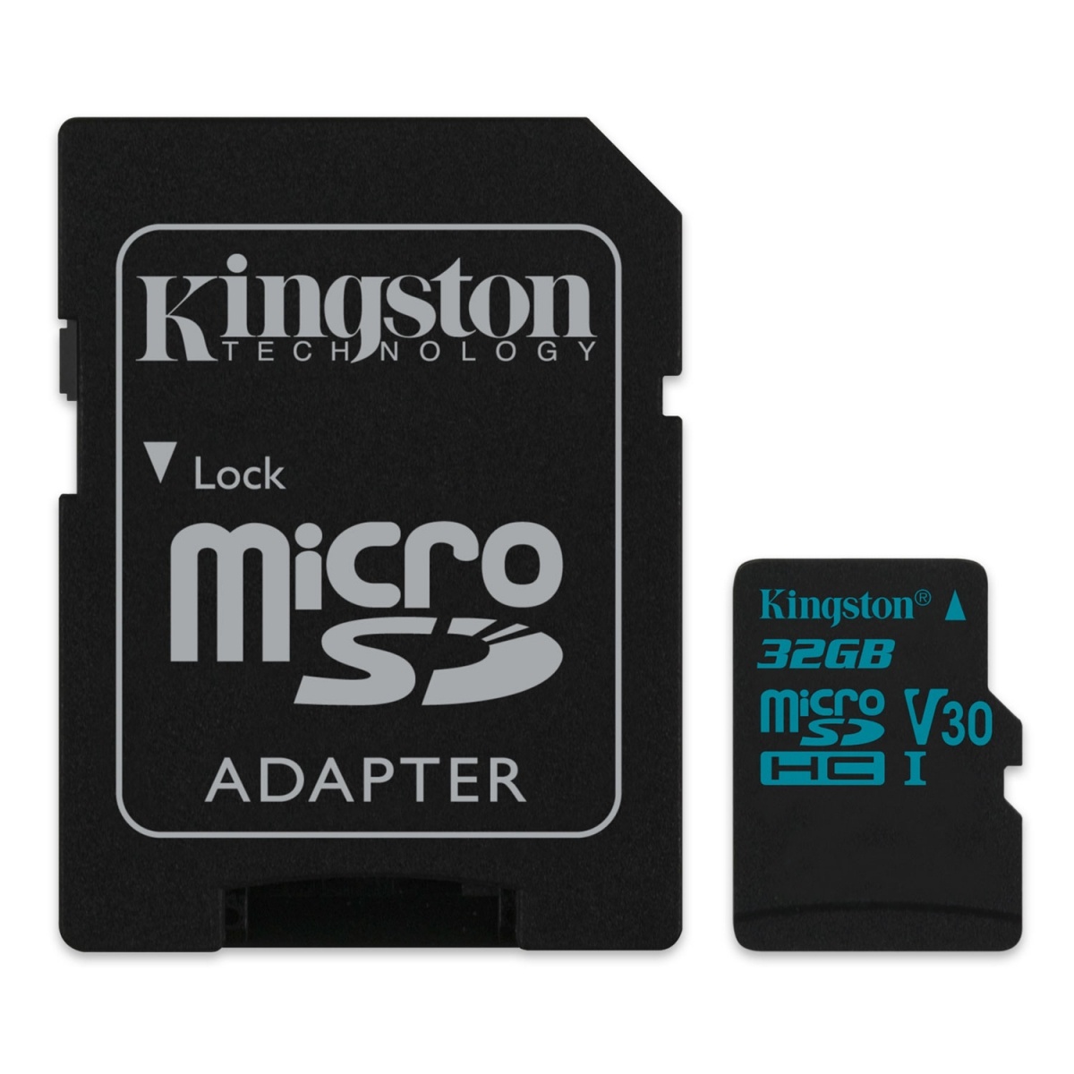

Карта памяти Kingston 32GB microSDHC C10 UHS-I U3 + SD (SDCG2/32GB)