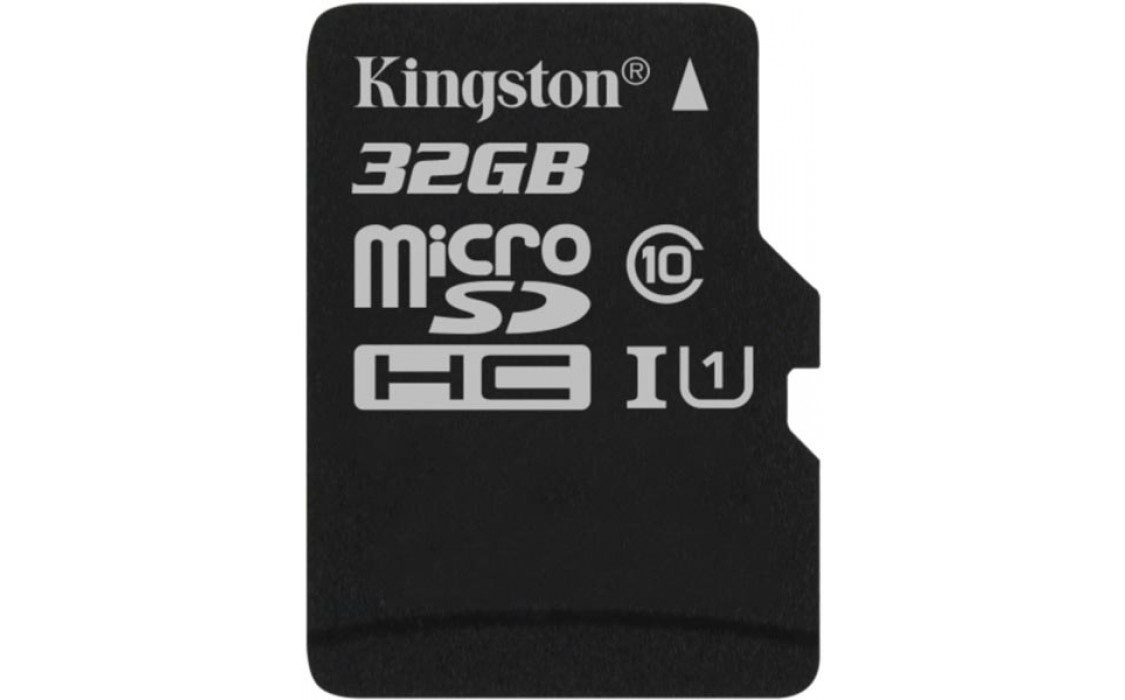 

Карта памяти Kingston 32GB microSDHC C10 UHS-I (SDCS/32GBSP)