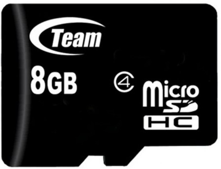 

Карта памяти TEAM microSDHC 8GB Class 4 (TUSDH8GCL402)