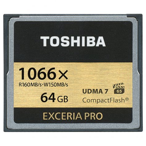 

Карта памяти TOSHIBA 64GB Compact Flash 1066X (CF-064GSG(BL8)