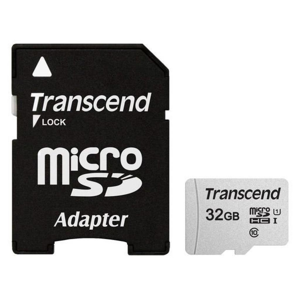 Карта памяти Transcend 32GB microSDHC C10 UHS-I (TS32GUSD300S) в Києві