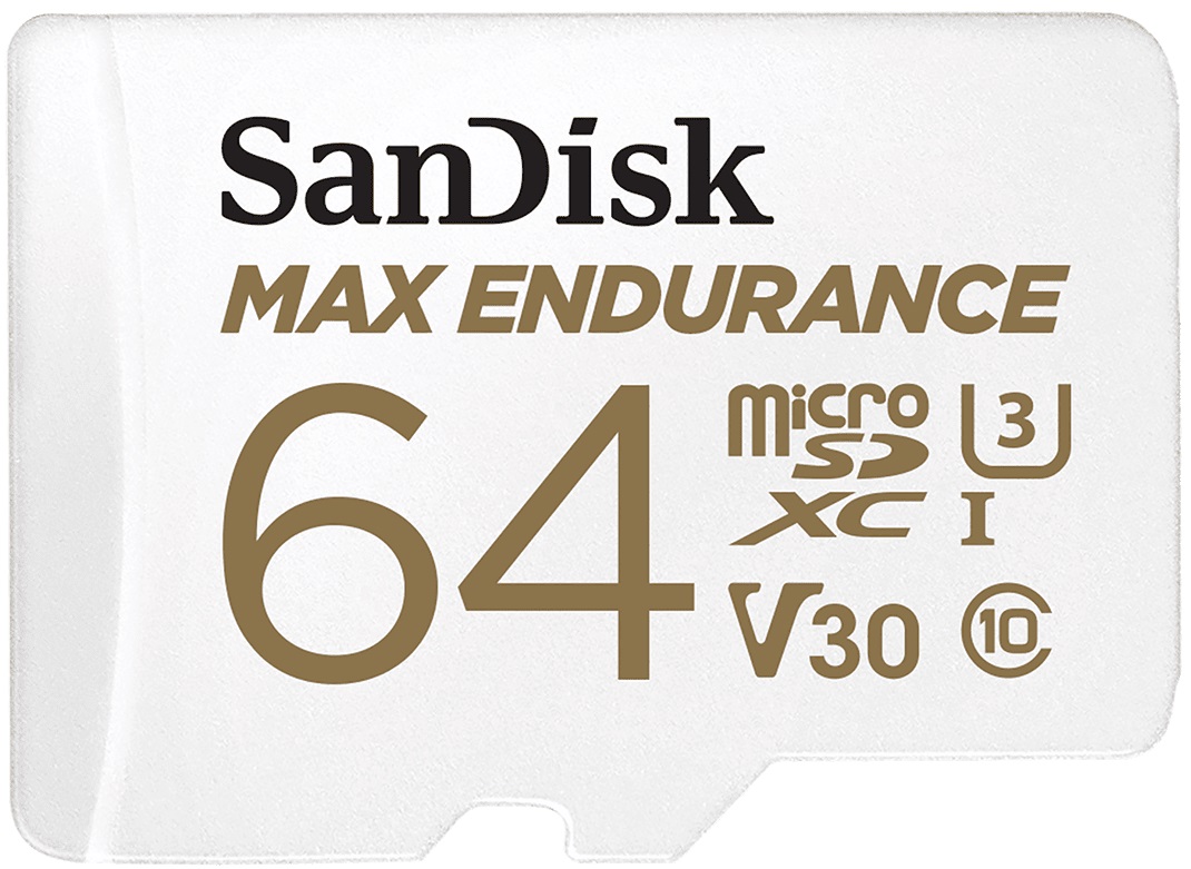 Карта пам'ятi SanDisk 64GB microSDXC C10 UHS-I U3 V30 Max Endurance (SDSQQVR-064G-GN6IA) в Києві