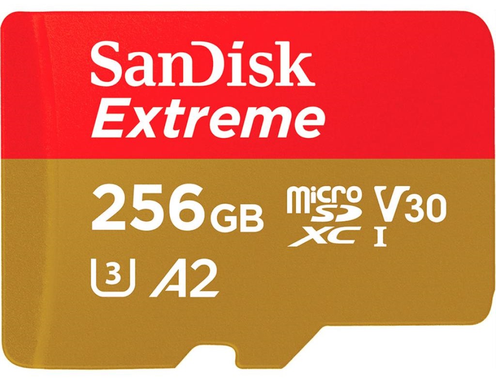 Карта памяти SanDisk 256GB microSDHC C10 UHS-I U3 Extreme V30 A2 Mobile Gaming (SDSQXA1-256G-GN6GN) в Киеве