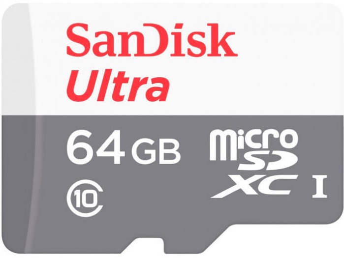 Карта пам'ятi SanDisk 64GB microSDXC C10 UHS-I Ultra (SDSQUNR-064G-GN3MN) в Києві