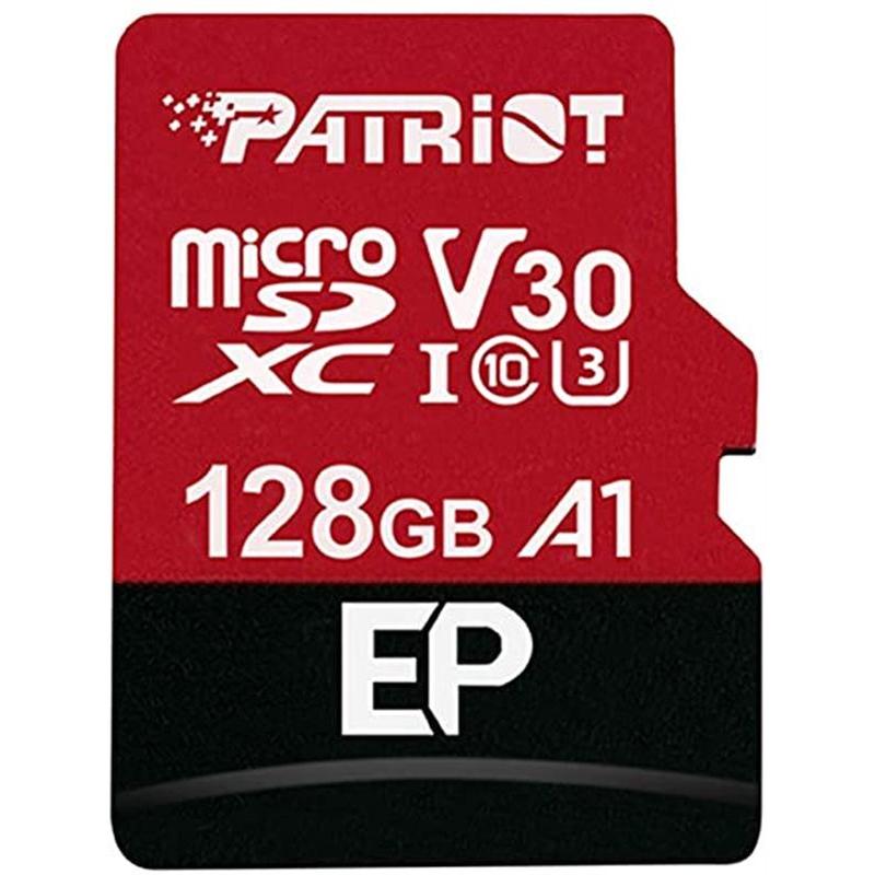 Карта пам`ятi PATRIOT MicroSDXC 128GB UHS-I/U3 Class 10 EP A1 + SD-adapter (PEF128GEP31MCX) в Києві